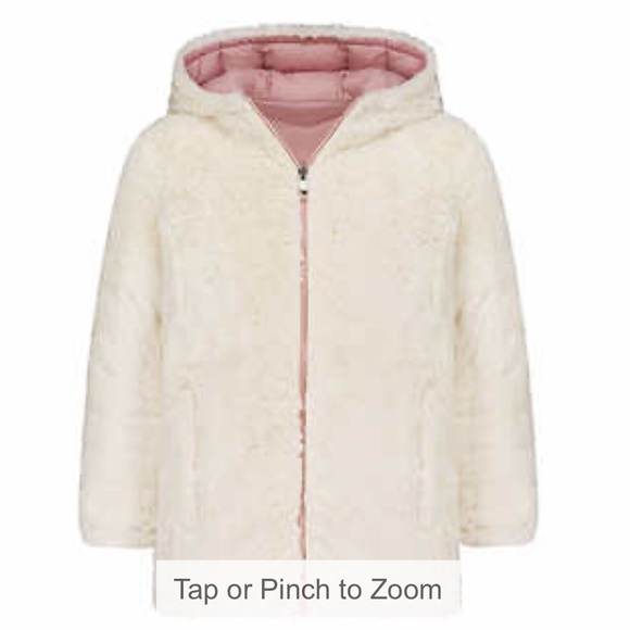 Steve Madden Youth Girls Reversible Parka ~ PINK - Picture 7 of 8